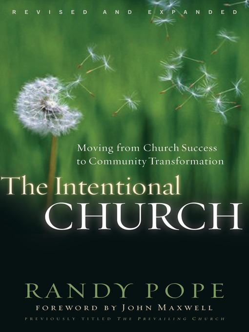 Title details for The Intentional Church by Randy Pope - Wait list